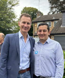 Jeremy Hunt and Daniel Husseini