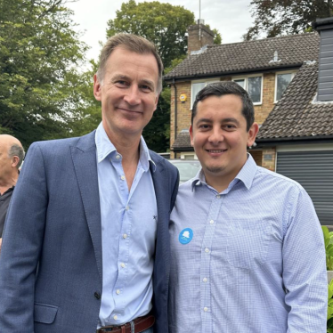 Jeremy Hunt and Daniel Husseini